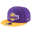 New Era Lakers QR 2T T/C Snapback - Men's Purple/Yellow