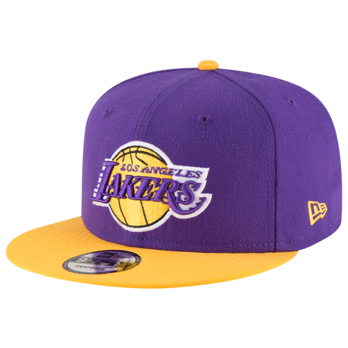 

New Era Mens Los Angeles Lakers New Era Lakers QR 2T T/C Snapback - Mens Purple/Yellow Size One Size
