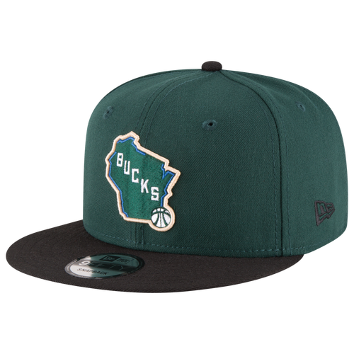 

New Era Mens Milwaukee Bucks New Era Bucks 2T T/C - Mens Green/Black Size One Size