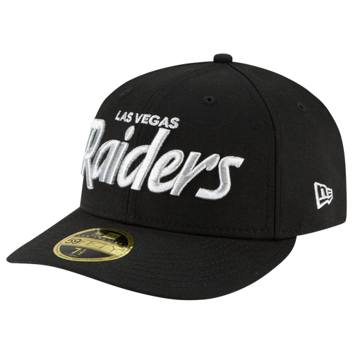 Shop New Era Oakland Raiders  Raiders Omaha Low Profile 59fifty Fitted Hat In Black