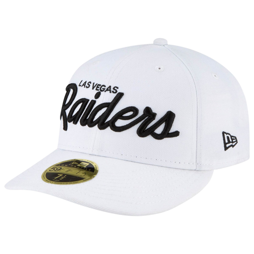

New Era Oakland Raiders New Era Raiders Omaha Low Profile 59Fifty Fitted Hat - Adult White Size 8