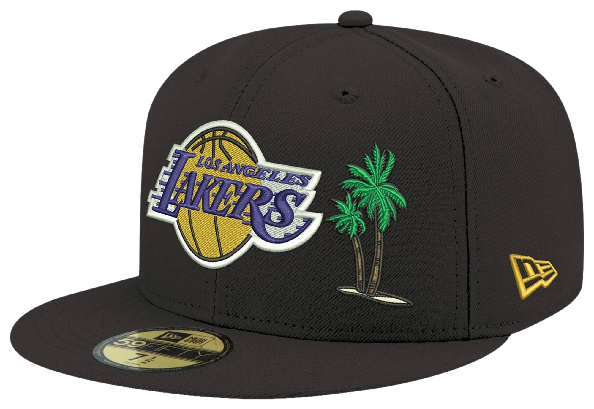 New Era Lakers Banner Side Patch 59Fifty Fitted Cap