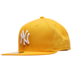 Men's - New Era Yankees World Series Side Patch Fitted Cap - Yellow/White/Pink