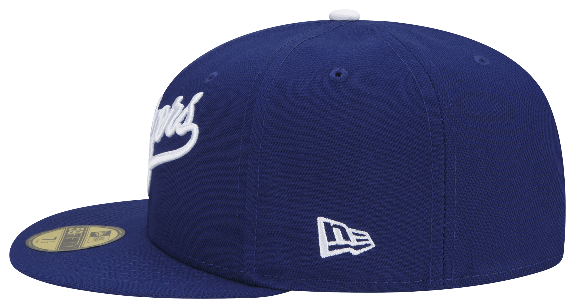 New Era Dodgers Logo White 59Fifty Fitted Cap