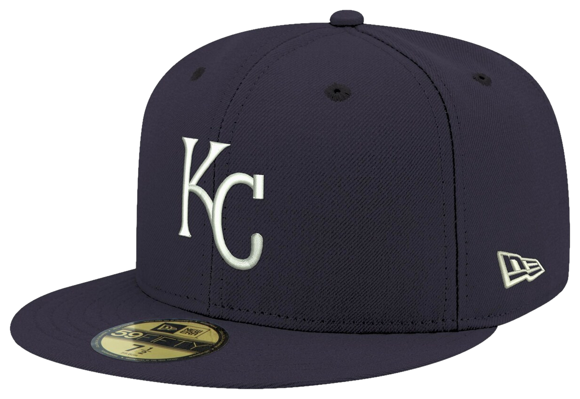 New Era Royals Logo White 59Fifty Fitted Cap