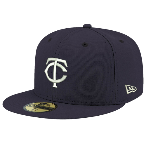 

New Era Mens Minnesota Twins New Era Mets Logo White 59Fifty Fitted Cap - Mens Navy/Navy Size 7