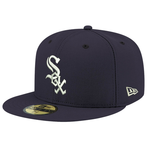 

New Era Mens Chicago White Sox New Era White Sox Logo White 59Fifty Fitted Cap - Mens Navy/Navy Size 8