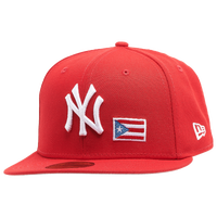 Yankee hat with store puerto rican flag