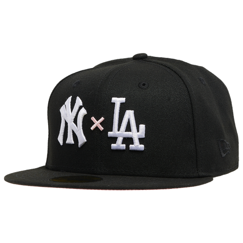 

New Era Mens New York Yankees New Era Yankees 59Fifty Dueling Fitted Cap - Mens Black/White/Pink Size 7