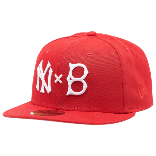 New Era Mens New York Yankees  Yankees 59fifty Dueling Fitted Cap In Red
