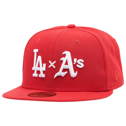 

New Era Mens Los Angeles Dodgers New Era Dodgers 59Fifty Dueling Fitted Cap - Mens Red/White/Pink Size 7