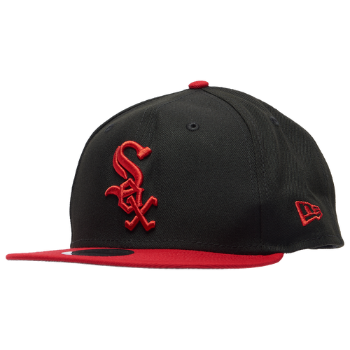 

New Era Mens Chicago White Sox New Era White Sox 2T Snap - Mens Black/Red Size One Size