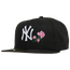 New Era Yankees 5950 World Series Side Patch Roses Fit - Men's Black/Pink