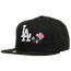 New Era Dodgers 5950 World Series Side Patch Roses Fit - Men's Black/Pink
