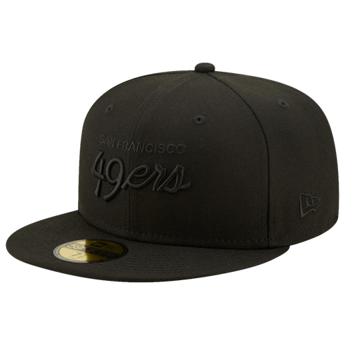 

New Era Mens San Francisco 49ers New Era 49ers Alternate Logo 59Fifty Fitted Hat - Mens Black/Black Size 7