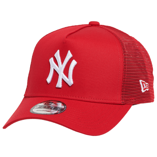 Shop New Era Mens  Yankees Trucker Cap In Red/white