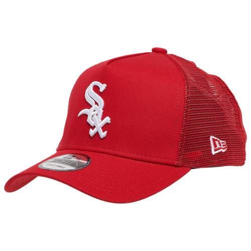 

New Era Mens Chicago White Sox New Era White Sox Trucker Cap - Mens Red/White Size One Size