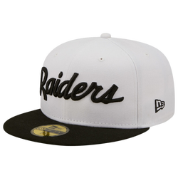 Men's - New Era Raiders Flipside 59Fifty Fitted Hat - White