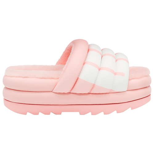 

UGG Womens UGG Puft Slides - Womens Shoes White/Pink Size 9.0
