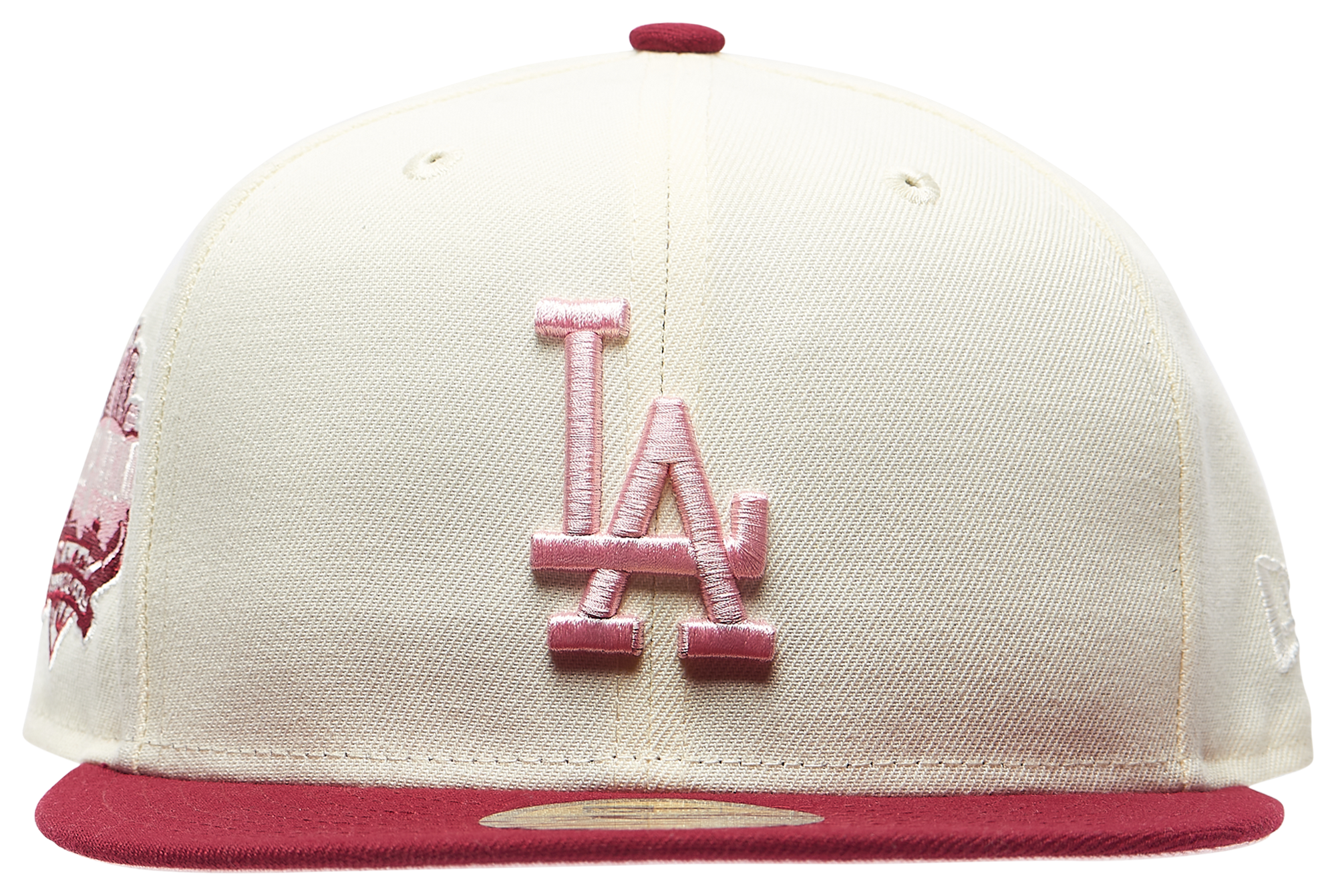 New Era Dodgers 2T Cardinal Chrome Hat