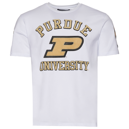 

Pro Standard Mens Pro Standard Purdue Stacked Logo T-Shirt - Mens White/White Size XL