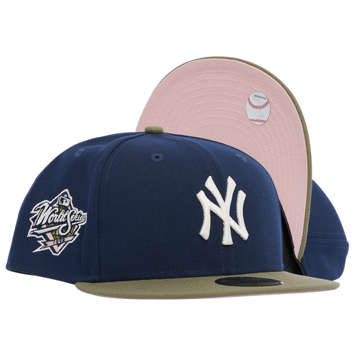 

New Era Mens New York Yankees New Era Yankees Ocean And Sage Fitted Hat - Mens Navy/Sage/Pink Size 7