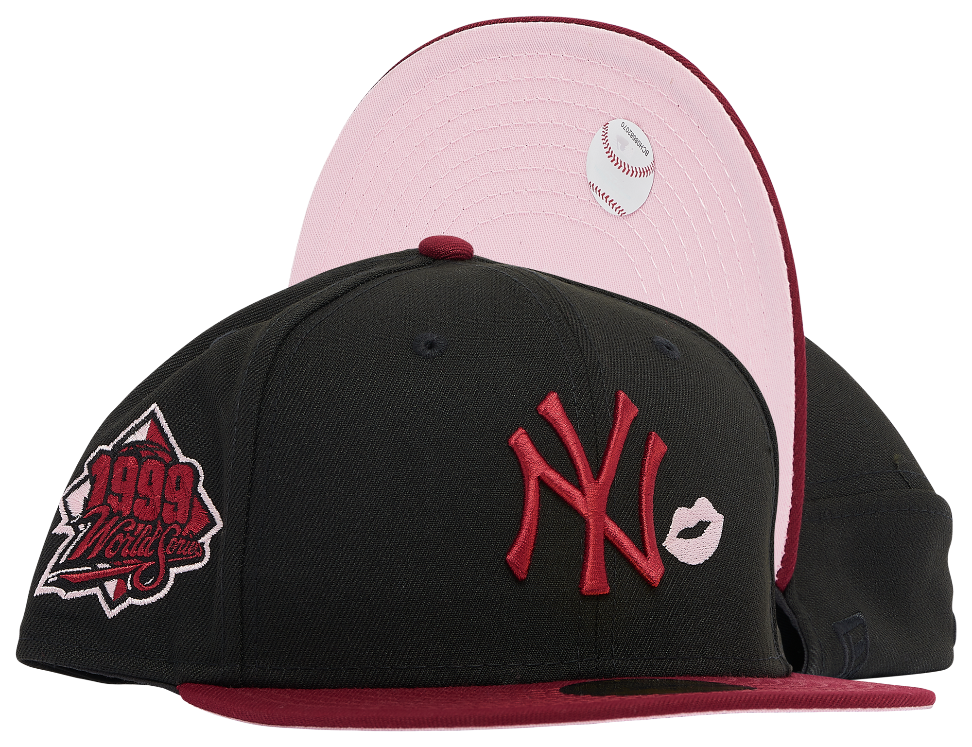 New Era Men 5950 New York Yankees Hat (Pink Glow), Pink Glow / 7 7/8