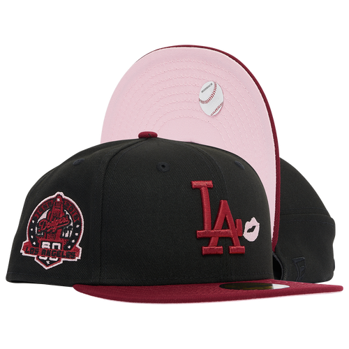 

Los Angeles Dodgers New Era Dodgers 2T Lips UV Side Patch Fit Cap - Mens Black/Pink/Red Size 7