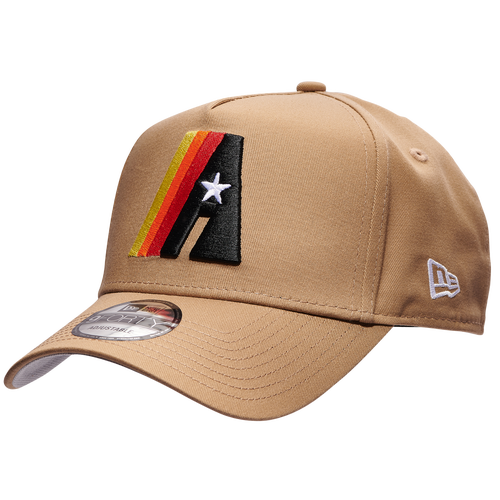 

New Era Mens Houston Astros New Era Astros 9Forty A Frame Cap - Mens Khaki/White Size One Size