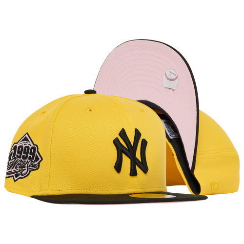 

New Era Mens New York Yankees New Era Yankees 2T SP UV Side Patch Fit Cap - Mens Black/Pink/Yellow Size 7
