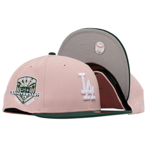 

New Era Mens Los Angeles Dodgers New Era Dodgers 2-Toned Side Patch Fitted Cap - Mens Blush/Green Size 7