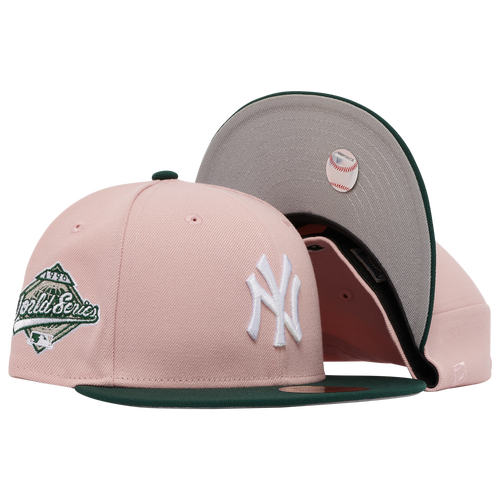 

New Era Mens New York Yankees New Era Yankees 2T Side Patch Fitted Cap - Mens Blush/Green Size 7