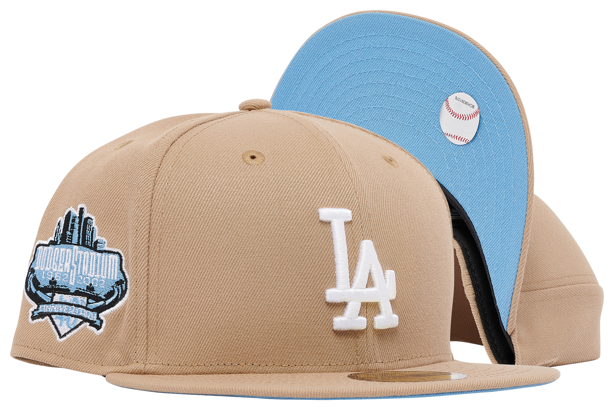 Los Angeles Dodgers Script Khaki New Era 59FIFTY Fitted Hat - Clark Street  Sports