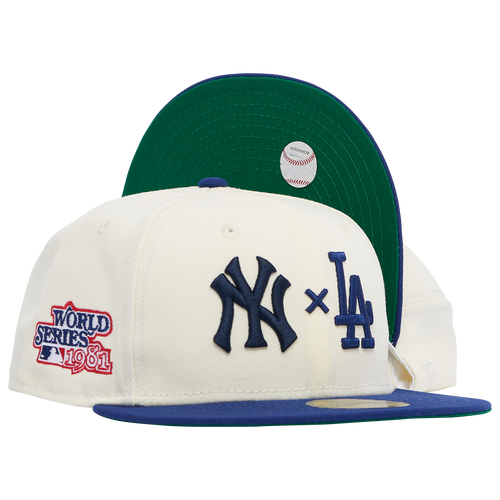 

New Era Mens New York Yankees New Era Yankees x Dodgers 2T Fit Cap - Mens White/Navy Size 7