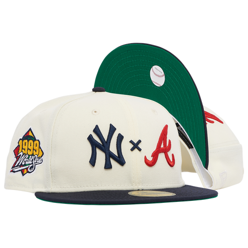 

New Era Mens New York Yankees New Era Yankees x Braves 2T Fit Cap - Mens White/Navy Size 7