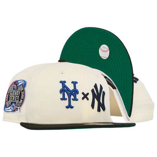 

New Era Mens New York Mets New Era Mets x Yankees 2T Fit Cap - Mens White/Navy Size 7