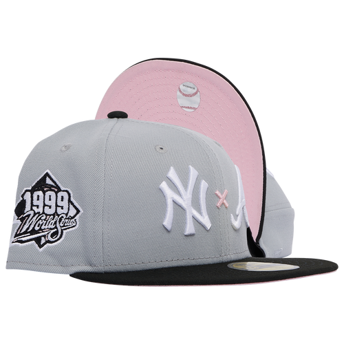 

New Era Mens New York Yankees New Era Yankees x Braves 2T Fit Cap - Mens Grey/Black Size 7
