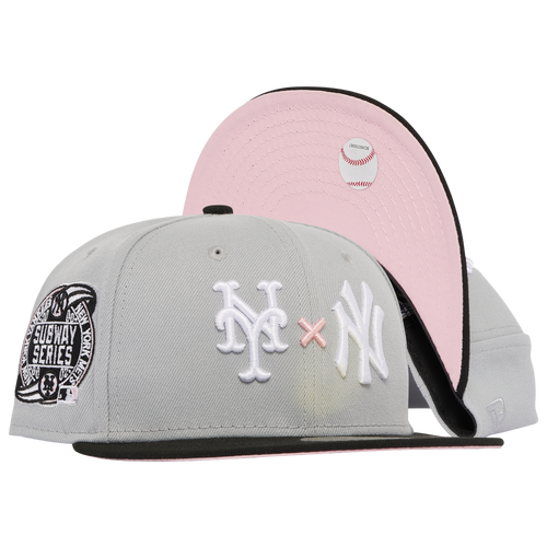 

New Era Mens New Era Mets x Yankees 2T Fit Cap - Mens Black/Grey Size 7