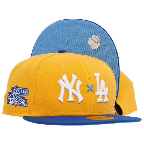 

New Era Mens New Era Yankees x Dodgers 2T Fit Cap - Mens Yellow/Navy Size 7