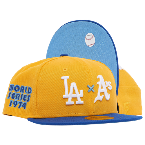 

New Era Mens New Era Dodgers x As 2T Fit Cap - Mens Yellow/Navy Size 7