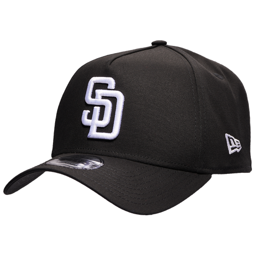 

New Era San Diego Padres New Era Padres 9FORTY A-Frame Hat - Adult White/Black Size One Size