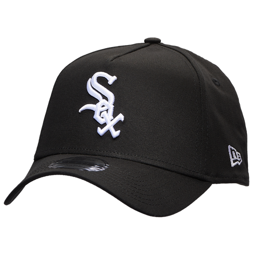 

New Era New Era White Sox 9FORTY A-Frame Hat - Adult Black/White Size One Size