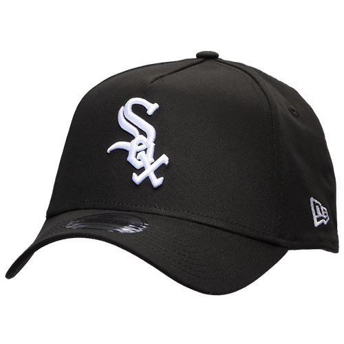 New Era White Sox 9forty A-frame Hat In Black/white