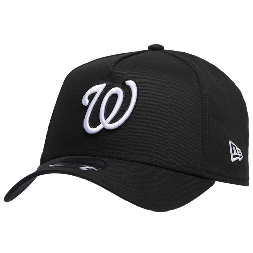 

New Era Mens Washington Nationals New Era Nationals A Frame Trucker Cap - Mens White/Black Size One Size