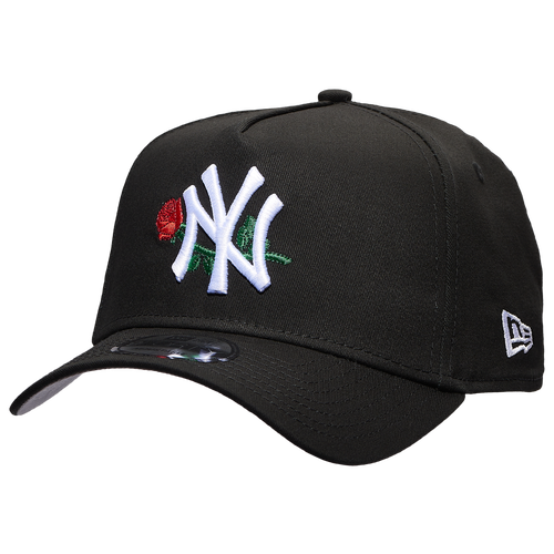 

New Era Mens New York Yankees New Era Yankees A Frame Rose Adjustable Cap - Mens White/Black Size One Size