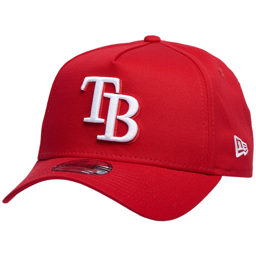 New Era Rays 9forty A-frame Hat In White/red