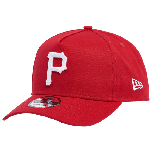 

New Era Mens Pittsburgh Pirates New Era Pirates A Frame Adjustable Cap - Mens Red/Red Size One Size
