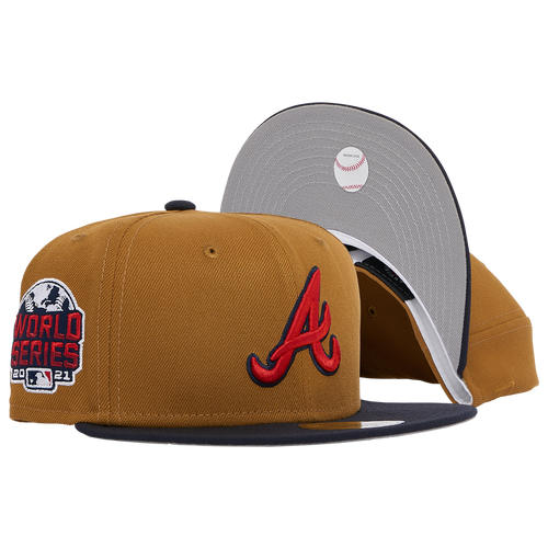 

New Era Mens New Era 5950 Braves 21 - Mens Gold/Navy Size 7