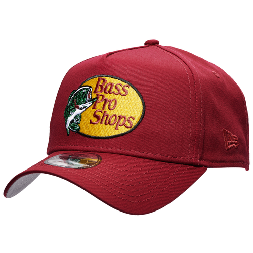 

New Era Mens New Era Bass Pro Shop 9Forty Adjustable - Mens Red/Black/White Size One Size