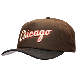 Men's - New Era White Sox Foam 90 Years A Frame 940 Cap - Black/Walnut